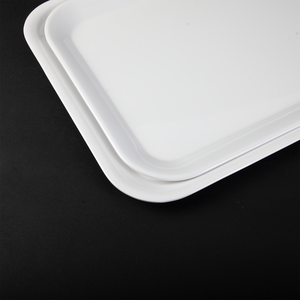 12 "réutilisable mélamine coloré fruits assiette profonde plateau <span class=keywords><strong>granit</strong></span> plateau de service carré mélamine plateau - Product Image 3