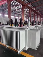 Transformateur électrique immergé dans l'huile, triphasé, abaisseur de tension, 10 kV à 400 V, 50/60 Hz, 100-450 kVA, trois enroulements, transformateur de puissance industriel