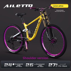 Bicicleta de Montaña con Suspensión Trasera, Frenos de Disco, Cuadro de Acero al Carbono y Aluminio VD30, para Hombre y Mujer - Product Image 6