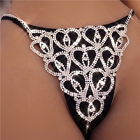 Ensemble soutien-gorge et string de bijoux populaires, harnais de corps en strass de cristal, ceinture de bikini de luxe en strass, lingerie sexy pour femme