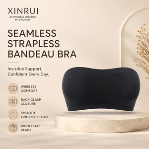 <span class=keywords><strong>Sujetador</strong></span> Bandeau <span class=keywords><strong>sin</strong></span> Tirantes para Mujer, <span class=keywords><strong>sin</strong></span> Varillas, Acolchado, Suave, Elástico e Invisible, Ideal para Vestidos con Hombros Descubiertos - Product Image 1