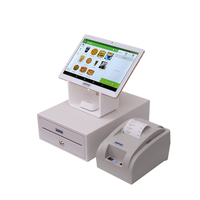El más nuevo sistema de caja registradora POS para restaurante minorista al por mayor con escáner de impresora Cajón de efectivo Tablet 10 pulgadas Android