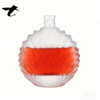 Flacon pulvérisateur en verre mat/givré transparent de haute qualité 500 ml avec bouchon à vis, capacité personnalisable pour le brandy