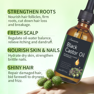 Aceite de Ricino Negro Jamaicano Greenlem, Anti-Hinchazón, Repara el Cabello Dañado, Reparación Completa de Raíz a Punta para Todo Tipo de Cabello - Product Image 5