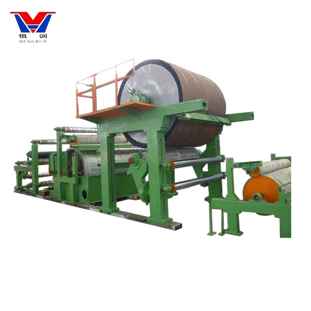1092mm Motor & Engine Powered Tissue Paper Making Machine with Pump for Toilet Napkin Production Line 1.3t/d Capacity