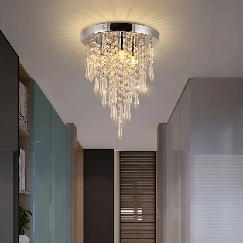 Buon prezzo decorazione moderna lampadario di lusso di cristallo ciondolo di illuminazione del soffitto per la casa made in cina