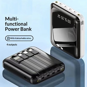 Mini Built In Cable Power Bank 10000mAh <b>Large</b> Capacity Portable Charger Corporate <b>Gift</b> Power Supply - Product Image 2