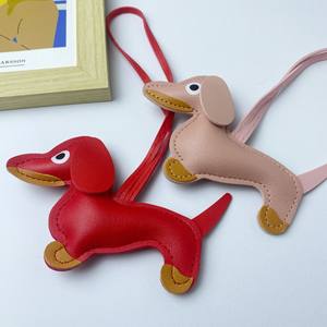 Colección de cuero Cordón Dachshund Perro Correa Llavero Pu <span class=keywords><strong>Salchicha</strong></span> Perro <span class=keywords><strong>Cachorro</strong></span> Bolsa Colgante Llavero - Product Image 4