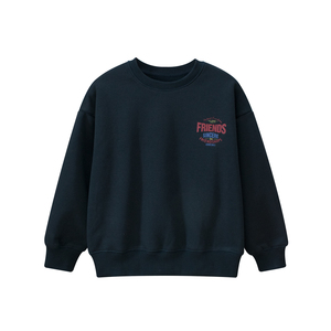Col rond épaules dénudées manches longues garçons haut décontracté vêtements pour enfants sweats - Product Image 1