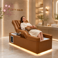 Tempat Tidur Cuci Rambut Salon Mewah dengan Fungsi Pijat Kepala, Pijat Punggung, dan Pijat Kaki untuk Perabot Kecantikan Komersial