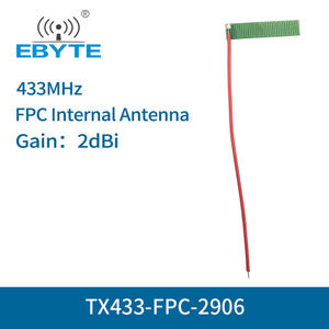 Antena interna FPC de parche con pegamento Ebyte TX433-FPC-2906 mini, con cable de 1.13mm y conector U.FL de 90 grados, 433MHz - Product Image 3