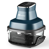 Anbolife Nueva Freidora de Aire Digital Portátil de Vidrio de 4.0L/6L, Apta para Lavavajillas, No Tóxica, Libre de PFAS, Sin Aceite, Ideal para el Hogar