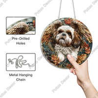 Décoration Murale Acrylique Chien/Chat : Charme Rustique pour Propager l'Amour et le Bonheur – Idéale pour les Amoureux des Animaux
