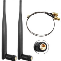 Antenne LoRa 915 MHz intérieure, gain 3dBi omnidirectionnel, pour câble mâle + UFL MHF1, 2 pièces |   Passerelle LoRaWAN ESP32 OLED pour appareils IoT
