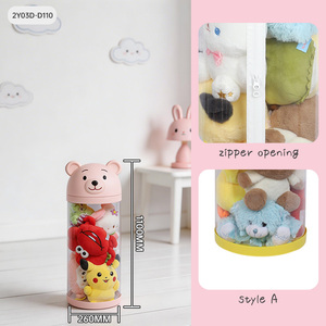 Offre Spéciale : Boîte de <span class=keywords><strong>Rangement</strong></span> Décorative Moderne en Forme d'Ours Rose Transparent pour Collection de Poupées – Idéale pour Chambre de Fille, Salon et Décoration Intérieure - Product Image 2