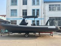 Bateau semi-rigide en aluminium de 900 cm Achilles Hypalon pour 18 personnes avec cabine à toit rigide de luxe pour usage offshore, fournisseur chinois pour commandes en gros