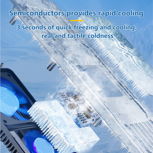 Ruimaite D20 chuyên nghiệp Dualcore làm mát máy tính xách tay mát hỗ trợ máy tính bảng tản nhiệt gió + bán dẫn phổ Kích thước máy tính xách tay - Product Image 5