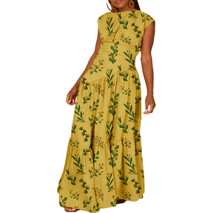 Vestidos de Verano Casuales para Mujer, Color Sólido, con Dobladillo Desgarrado, al por Mayor - Product Image 1