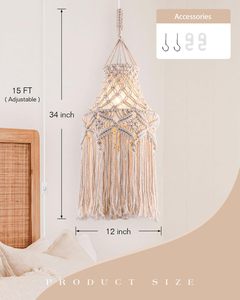 <span class=keywords><strong>Lampe</strong></span> <span class=keywords><strong>suspendue</strong></span> SIMIG pour chambre à coucher et salon, décoration de cuisine, abat-jour, interrupteur marche/arrêt, <span class=keywords><strong>prise</strong></span> <span class=keywords><strong>murale</strong></span> - Product Image 2
