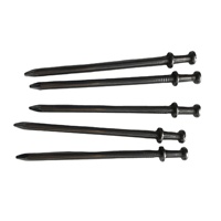 Clou commun à tige lisse en fer poli, qualité industrielle, à double tête ronde, revêtement vinyle, diamètre 4,1 mm, marque DZM