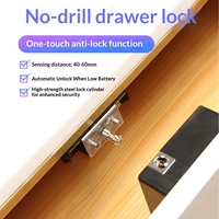 Serrure Intelligente Sans Clé Chenzhuo à Livraison Rapide pour Tiroir/Armoire avec Application TT Lock, Déverrouillage RFID et Téléphonique, Écologique, Garantie 1 An