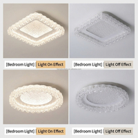 Plafonniers LED modernes minimalistes exquis, commande par interrupteur, construction en fer, montage en surface AC, blanc chaud 3500K, DIY