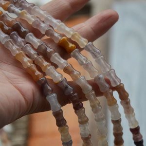 ลูกปัดไม้ไผ่หินธรรมชาติหลากสีสำหรับทำสร้อยข้อมือ 35 ชิ้นต่อเส้น แหล่งกำเนิดจินหัว ฤดูร้อน 2024 - Product Image 1