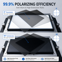Film polarisant LCD STN noir, feuille polarisante pour applications d'affichage à cristaux liquides