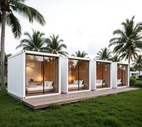 STEC Maison préfabriquée détachable de 20 pieds, Tiny House, Conteneur modulaire de luxe de 40 pieds, Maison de camping préfabriquée, Maison conteneur détachable