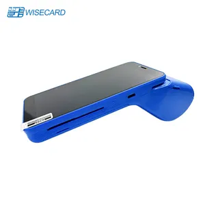 Wisecard Android 12 Handheld POS Terminal with Touch Screen Built-In Thermal Printer NFC Card Reader Biometric POS