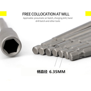 Shaowei <b>Deep</b> Pneumatic <b>Socket</b> 150mm Hex Shank Cr-V Alloy Steel Automotive Repair - Product Image 4