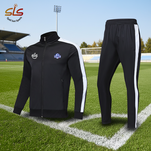 Tuta Sportiva da <span class=keywords><strong>Allenamento</strong></span> con Zip Intera per Uomo e <span class=keywords><strong>Donna</strong></span>, in Nylon per Streetwear, Personalizzabile, per Jogging e Calcio, Set Riscaldamento - Product Image 1