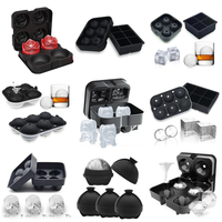 Moules à glaçons en silicone flexibles empilables de grande taille, sans BPA, de formes variées, personnalisables, pour glaces et bâtonnets de crème glacée, vente en gros