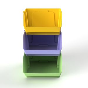 Usine directe PP plastique <span class=keywords><strong>Cube</strong></span> minimaliste multifonctionnel empilable boîte de <span class=keywords><strong>rangement</strong></span> pour articles ménagers vêtements jouet bureau fouillis - Product Image 2