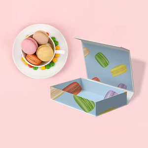 HENGXING - Caja de Regalo Magnética Plegable Rectangular al por Mayor, Caja Magnética Personalizada para Macarons, Embalaje Magnético de Cartón - Product Image 1