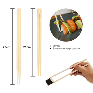 Baguettes en bambou Baguettes à sushi Baguettes en bambou jumelles jetables chinoises personnalisées Vente en gros en vrac - Product Image 4