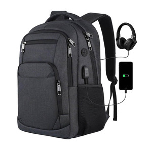 カスタムビジネスカレッジトラベルスクールバックパックUSB充電ポート付き15.6インチラップトップバックパック - Product Image 1