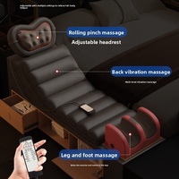Lit de mariage en cuir rembourré, style moderne et minimaliste, très vendu, avec projecteur multifonctionnel et haut-parleur intelligent pour chambre principale
