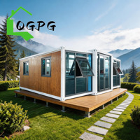 Maison préfabriquée de luxe prête à l'emploi en conteneur de 30 pieds, extensible, à vendre, maison préfabriquée 2 chambres, cuisine moderne, bureau