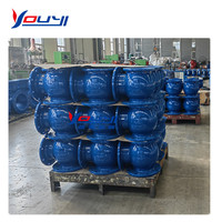 Vanne de décharge de boues à diaphragme à structure contrôlée YOUYI, hydraulique DN80-600 pour l'huile et l'eau