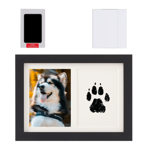 Cadre <span class=keywords><strong>photo</strong></span> imprimé de pattes pour animaux de compagnie Cadre <span class=keywords><strong>photo</strong></span> de table de boue commémorative pour <span class=keywords><strong>chien</strong></span> et chat Cadre <span class=keywords><strong>photo</strong></span> imprimé de mains et de pieds de bébé - Product Image 5