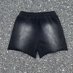 Pantalones Cortos Deportivos para Hombre de Alta Calidad con Diseño de Logotipo Personalizado, Pantalones Cortos de Algodón con Estampado Digital y Lavado Ácido - Product Image 2