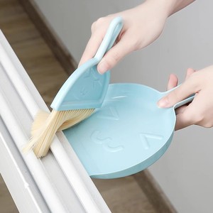 Desktop rumah sapu Mini Keyboard komputer sikat pembersih puing-puing sapu kecil Set dengan pengki sikat puing-puing dapur - Product Image 2