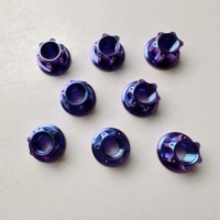 Écrous à bride hexagonale Torx en alliage de titane Gr.5 M5 M6 M8 DIN6923 haute résistance anti-corrosion pour moto – Vente en gros