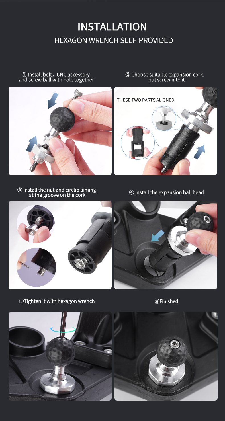 MWUPP Motorcycles phone holder special installation screw accessories mobile stands swell ball base