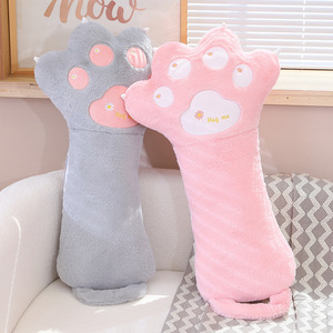 Design OEM/ODM cuscino per gatti morbido peluche bambola cuscino per animali di peluche giocattoli per bambini Design a forma di <span class=keywords><strong>gatto</strong></span> cuscino per divano zampa di <span class=keywords><strong>gatto</strong></span> nuovo per i bambini - Product Image 4