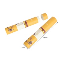 Boîte Cadeau Cylindrique en Carton Rigide Personnalisée pour Bâtonnets d'Aromathérapie de Luxe, avec Dorure à Chaud, Lamination Mate, Revêtement UV, Écologique et Recyclable