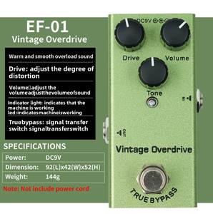 Mini-E-Gitarren-Effekt pedal Zehn Effekte Metall Hot Item Cross-Border Analog Delay Equalizer Distortion Overdrive Fuzz - Product Image 6
