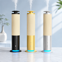 Diffuseur d'arômes sans eau pour la maison, diffuseur d'arômes rechargeable en alliage d'aluminium, système de diffusion d'arômes intelligent sans fil, 200 m³