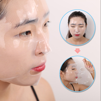 Masque en feuille de collagène hydro-gel coréen, vitamine C, glycérine, perle, masque facial en cristal de collagène, masque facial chinois